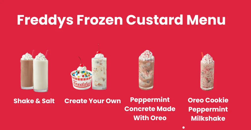 Freddys Frozen Custard Menu